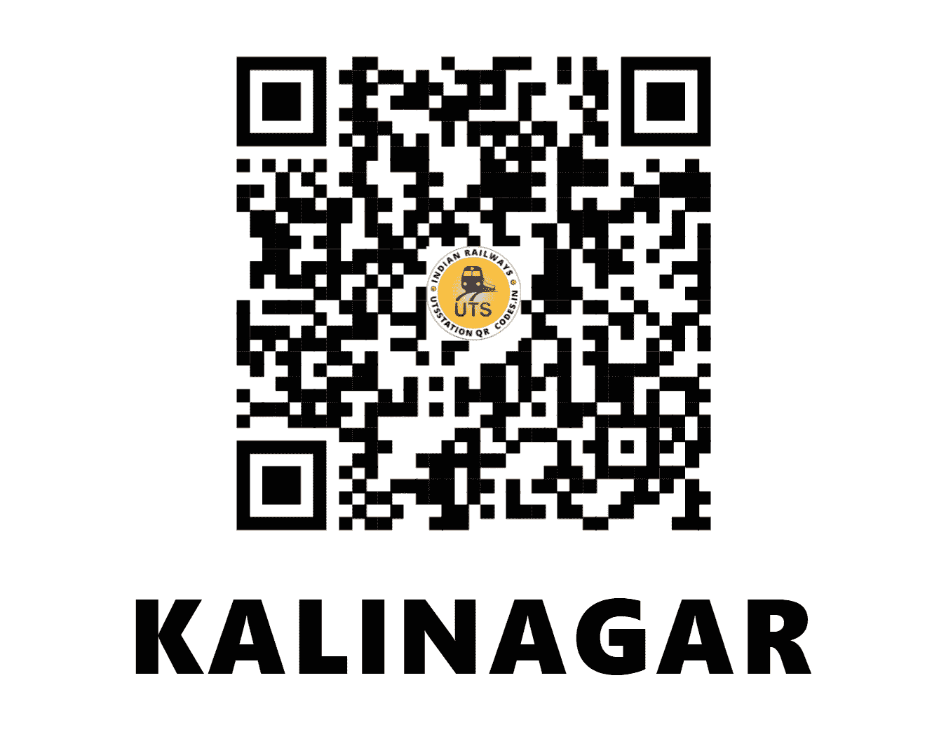 UTS QR Code for KALINAGAR - KLNT (ER - WEST BENGAL)